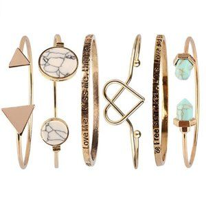 Fashionable Multi-layer Stackable Bangle Bracelet